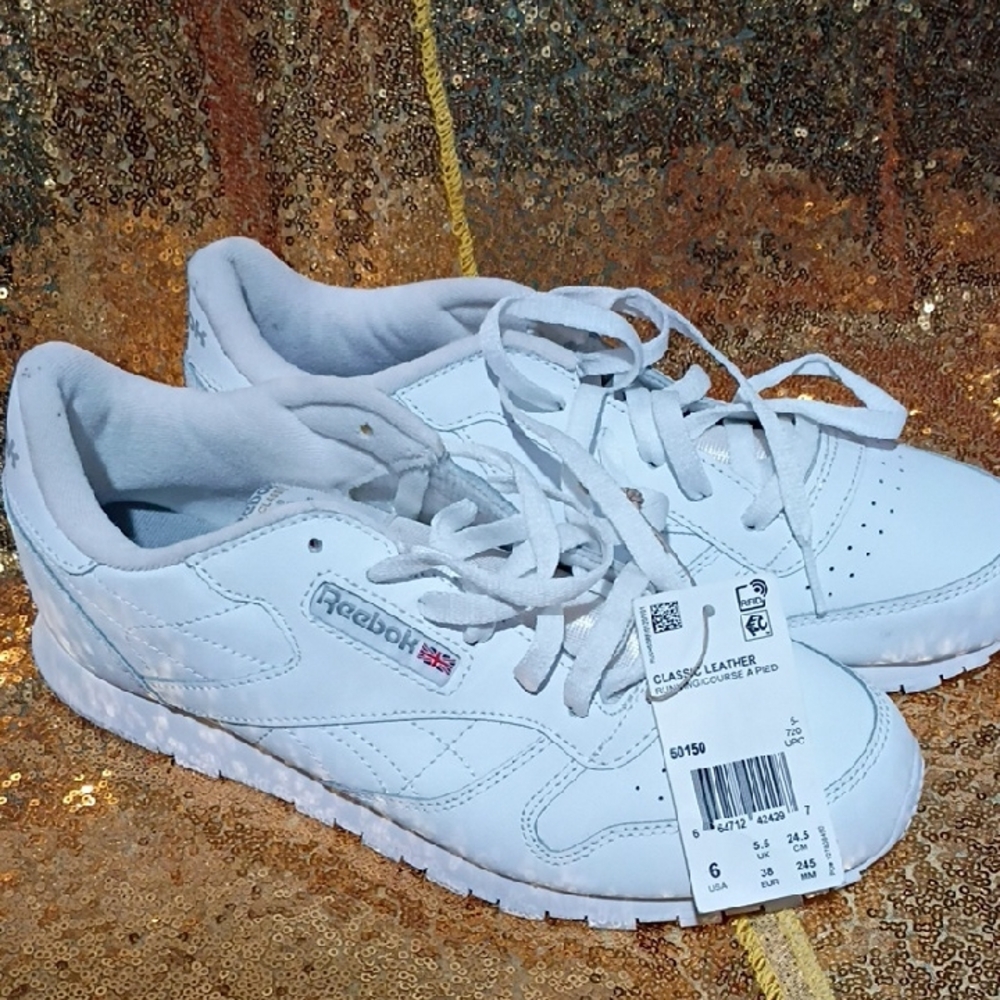 Reebok White Leather Sneakers